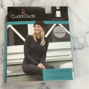 NWT- Cuddl Duds Stretch Fleece Long-Sleeve Top